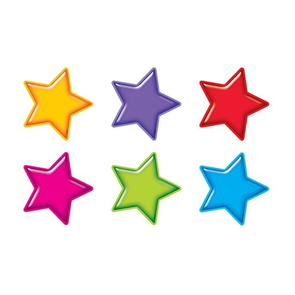 Trend Enterprises Trend Enterprises T-10968-3 Gumdrop Stars Accents Standard Size Variety Pack - Pack of 3 T-10968-3 - main